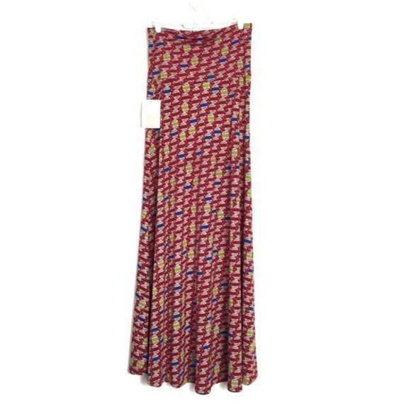 LuLaRoe Maxi Skirt Red - Picture 1 of 7